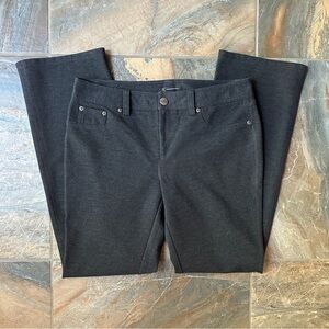 INC International Concepts Dark Gray Women's Straight Leg Pants Size 12 Stretch